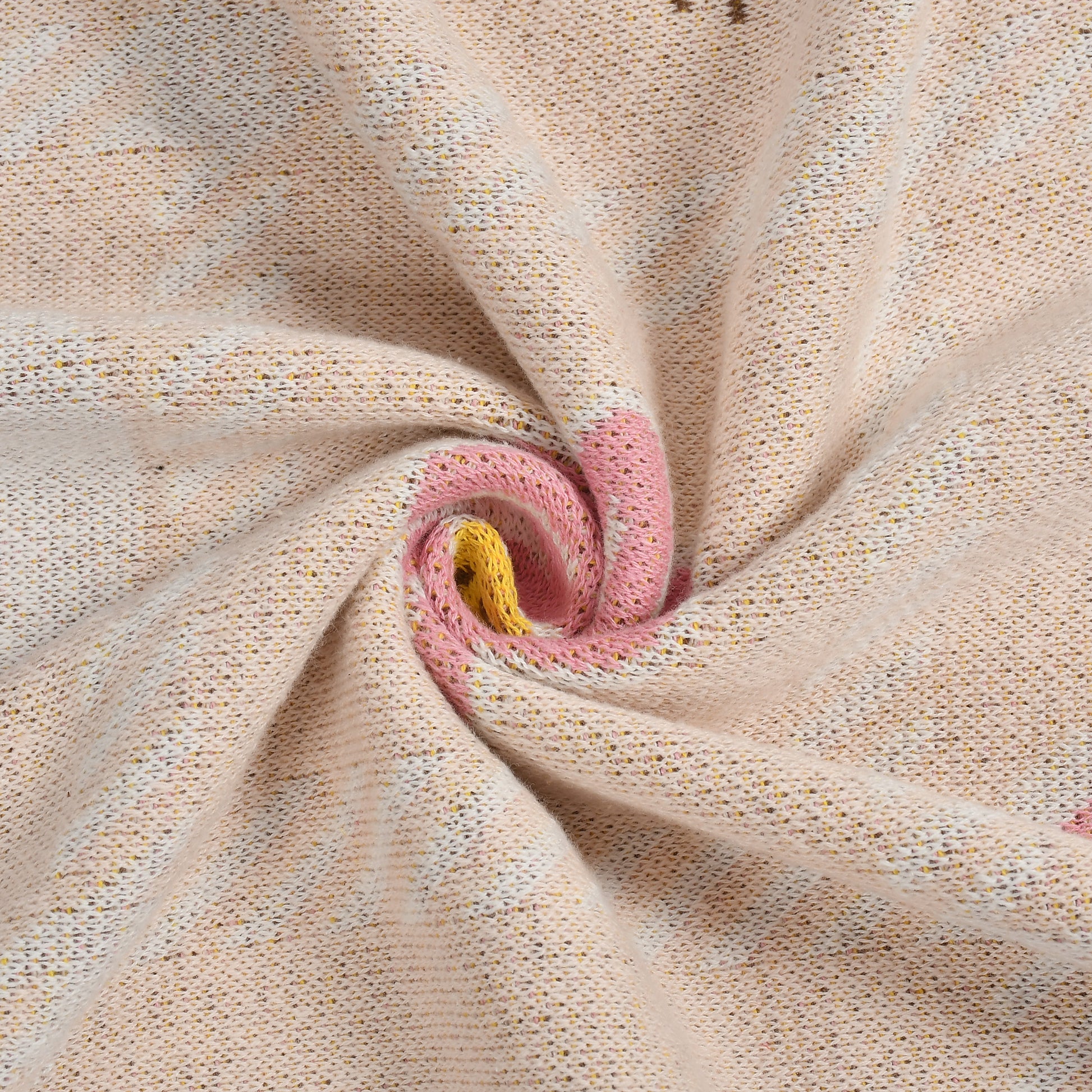 Pure Cotton Baby Pink Sofa Throw For Home Decor (50x60 Inch)